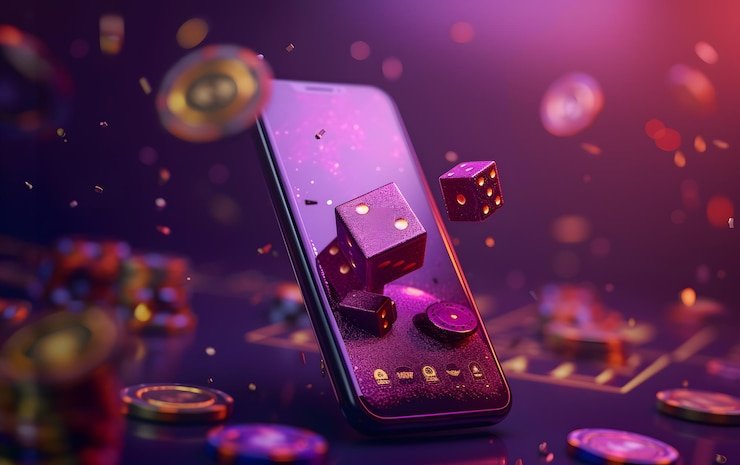 Ilustrasi perisai digital simbol keamanan data dan permainan slot online